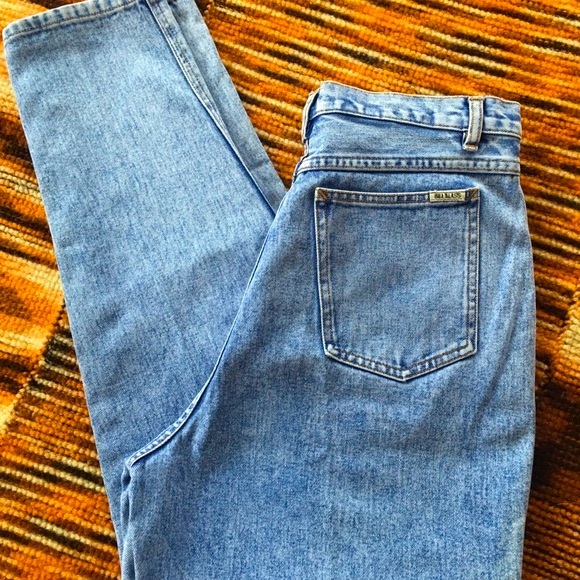 Vintage Bill Blass High Waisted Pleated Jeans - Picture 6 of 12